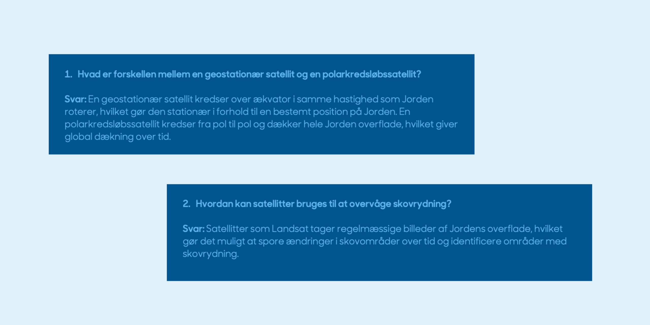 Quiz og byt - Jordobservationer